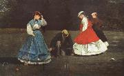 Winslow Homer The Croquet Game (mk44) china oil painting reproduction